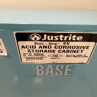 Justrite Sure-Grip EX 30 Gallon Acid & Corrosive Storage Cabinet image 0